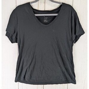 A New Day Size XL Womens Black Short Sleeve Top